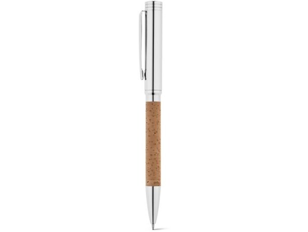 Bolígrafo Cork de corcho y metal con caja Natural detalle 2