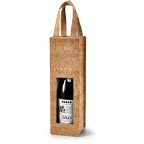 Bolsa de corcho para 1 botella natural Bolsa de corcho para 1 botella natural