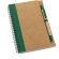Bloc para notas en papel craft personalizada verde
