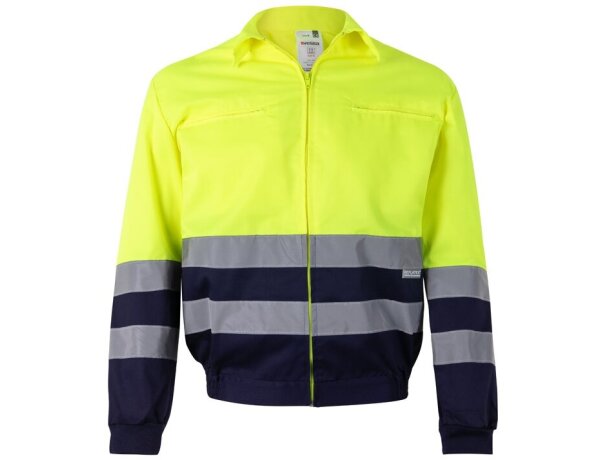 Chaqueta de sarga bicolor Neptune Large con alta visibilidad Azul marino/Amarillo detalle 21