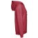 Sudadera thc amsterdam ii con capucha y cremallera para hombre Rojo matizado detalle 3