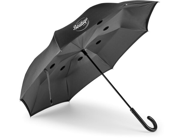 Paraguas reversible Angela Gris detalle 2