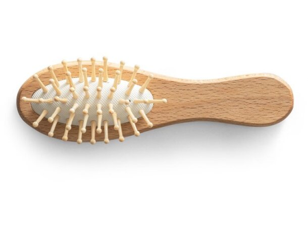 Cepillo para cabello dern de madera y bambú con cerdas naturales Natural detalle 4