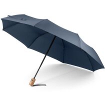 Paraguas automático plegable rPET mango madera