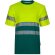 Camiseta de piqué bicolor Bastet de alta visibilidad Verde/Amarillo