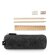 Estuche multiusos Nomad cilíndrico en fieltro reciclado rPET Gris oscuro