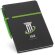 Bloc de notas de polipiel con funda verde claro