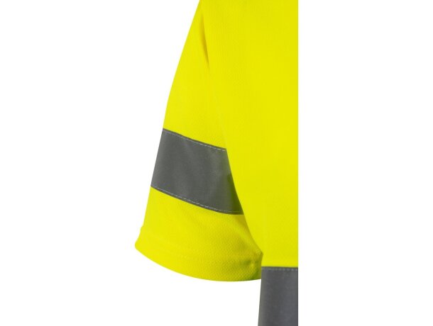 Camiseta técnica bicolor Brahma alta visibilidad EN20471 Verde/Amarillo detalle 10