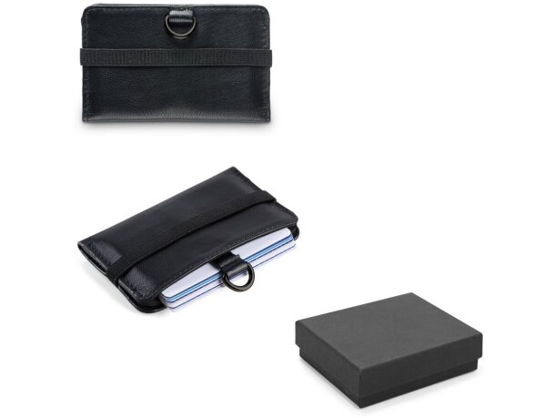 Cartera orvyn de piel con bloqueo rfid para 10 tarjetas detalle 1