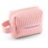 Bolso de mano Gili de PU reciclado con textura acolchada Rosa claro detalle 7