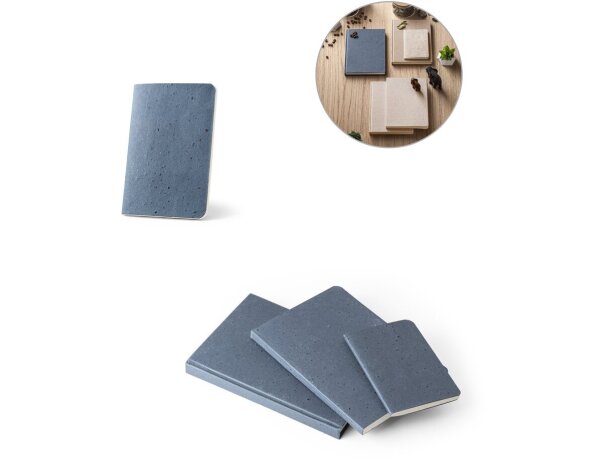 Libretas personalizadas cascarilla de cafe para A6 Hi!dea Coffeepad Soft detalle 1