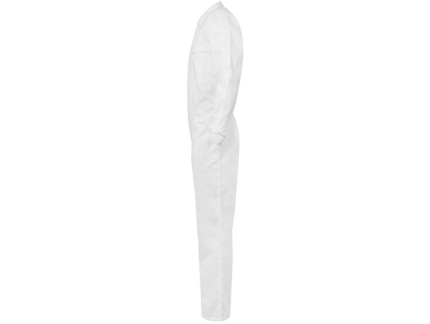 Mono de sarga yama con cremallera doble cursor y bolsillos Blanco detalle 33
