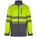 Chaqueta soft shell bicolor hestia large alta visibilidad Gris/Amarillo