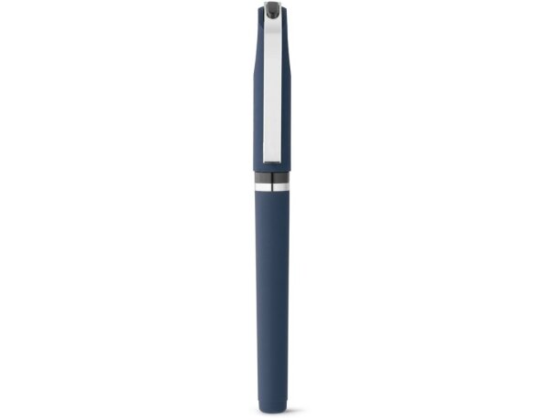 Bolígrafo  de plástico con clip de metal bolt Azul marino detalle 2