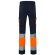 Pantalón elástico multibolsillos Zeus large alta visibilidad Azul marino/Naranja detalle 2