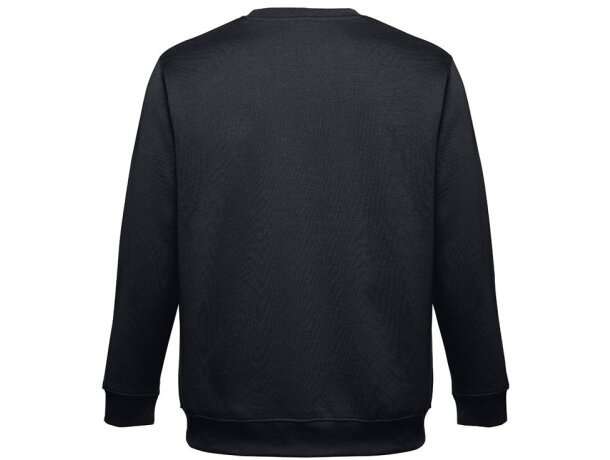 Sudadera Delta unisex de algodón y poliéster con interior cardado Negro detalle 46