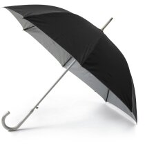 Paraguas automático con mecanismo de aluminio personalizado negro Paraguas automático con mecanismo de aluminio personalizado negro
