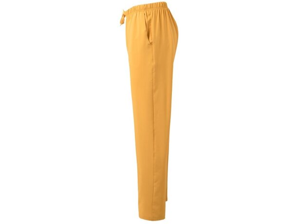 Pantalon freyr microfibra repelente a líquidos unisex sanitario Amarillo detalle 47
