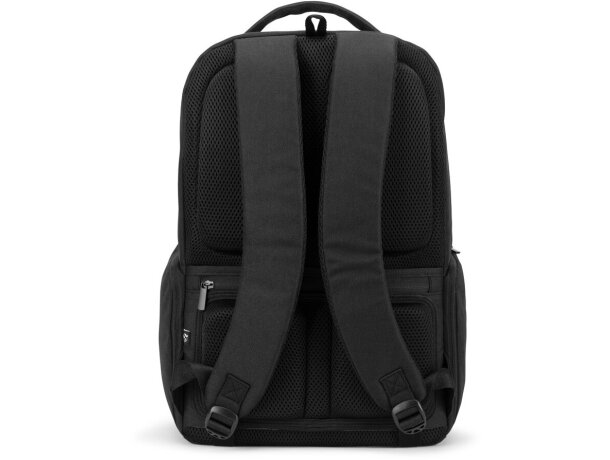 Mochila copenhagen de sarga reciclada resistente al agua Negro detalle 4