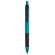 Bolígrafo metalizado con grip en varios colores azul claro
