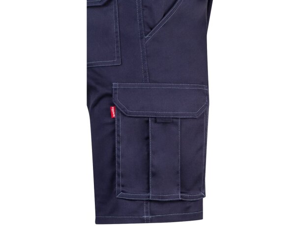 Bermudas elásticas multibolsillos Hebe con cinturilla elástica Azul detalle 26