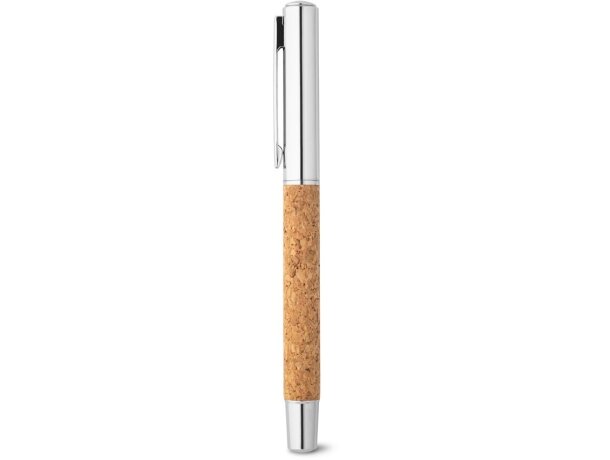 Roller Andrew de acero inoxidable reciclado con clip de corcho Natural detalle 7