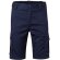Bermudas elásticas multibolsillos Hebe con cinturilla elástica Azul marino