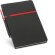 Bloc de notas de polipiel con funda roja