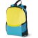 Mochila para niños personalizada ROCKET 600D bolsillos rejilla elástica azul
