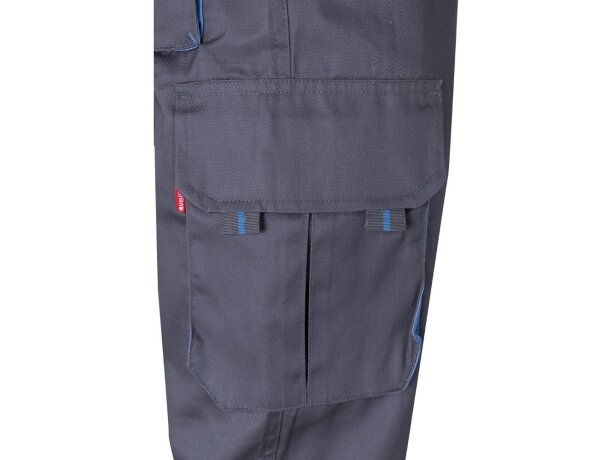 Pantalón de sarga multibolsillos bicolor VL Hypnos Gris/Azul claro detalle 37