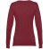 Jersey de punto cuello v mujer Milan Women Burdeos detalle 10