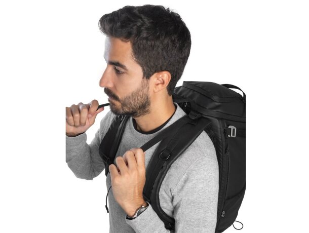 Mochila de senderismo Alasca con revestimiento impermeable Negro detalle 17