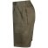 Bermudas Chione multibolsillos en sarga con cinturilla elástica Verde militar detalle 8