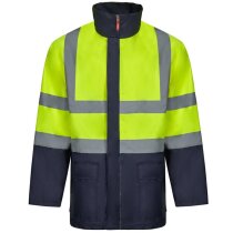 Parka 4 en 1 juno bicolor con bandas reflectantes