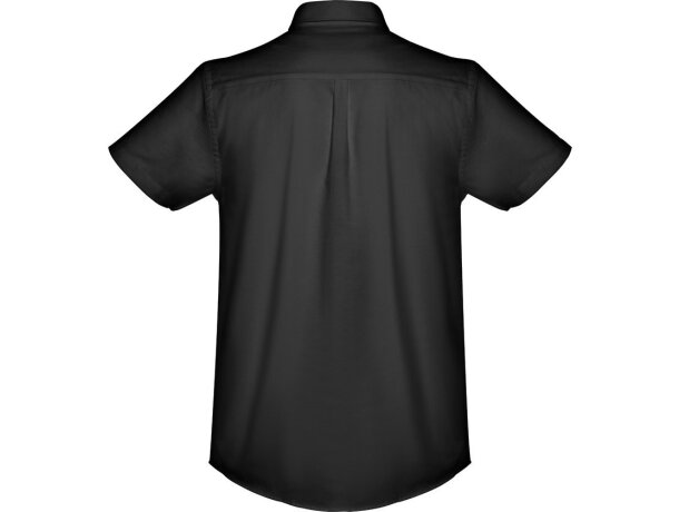 Camisa Thc London oxford para hombre Negro detalle 6