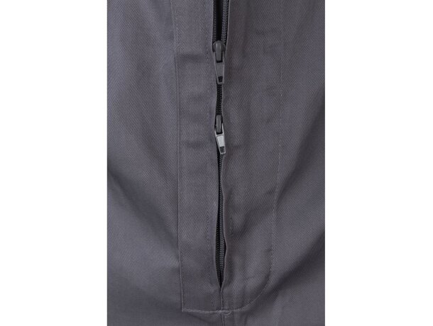 Mono de sarga yama con cremallera doble cursor y bolsillos Gris detalle 26