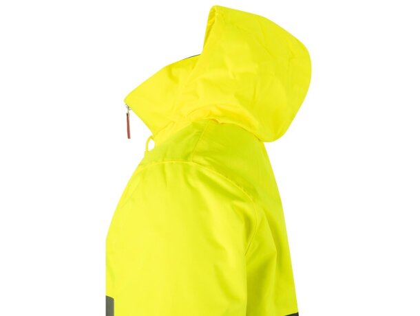 Parka bicolor themis large alta visibilidad reflectante Verde/Amarillo detalle 10