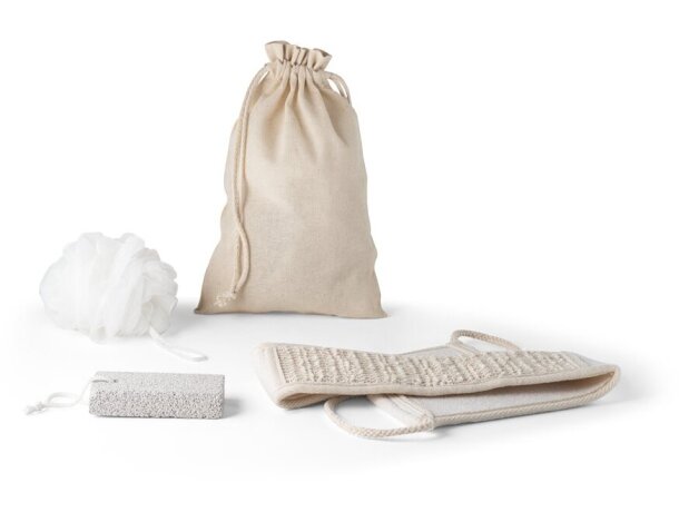 Set de baño 3 accesorios con piedra Hi!dea Conroy detalle 1