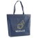 Bolsa con logo de la compra termosellada azul