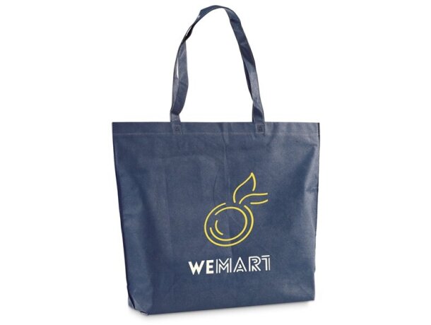 Bolsa con logo de la compra termosellada azul