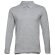 Polo Bern de manga larga en algodón 210 g/m² para hombre Gris claro matizado detalle 4