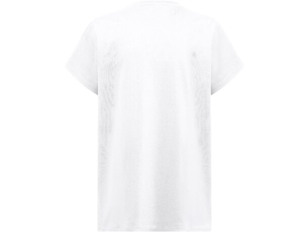 Camiseta Sofia regular blanca de algodón sostenible para mujer Blanco detalle 2
