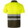 Polo bicolor alta visibilidad Cupid manga corta reflectante Verde militar/Amarillo detalle 8