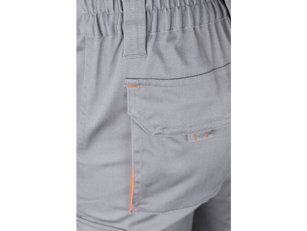 Pantalón de sarga multibolsillos bicolor VL Hypnos Gris/Naranja detalle 57