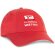 Gorra Miuccia para bordado con 6 paneles Rojo detalle 1