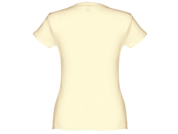 Camisetas manga corta corte entallado de algodón 150 g/m2 Thc Sofia Amarillo pastel detalle 17