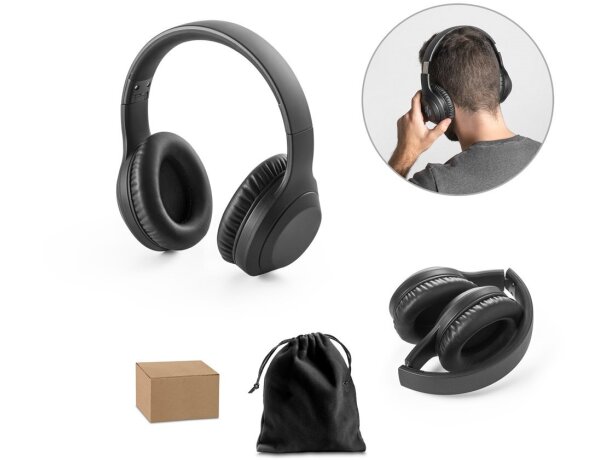 Auriculares bettencourt anc plegables con micrófono integrado detalle 1