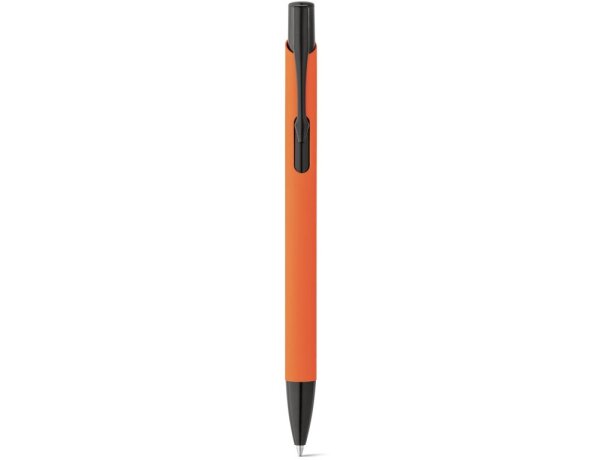 Bolígrafo de aluminio Poppins Naranja detalle 1