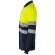 Polo bicolor alta visibilidad VL Vulcan manga larga Azul marino/Amarillo detalle 46