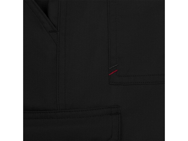Pantalón de sarga multibolsillos Hermes con cintura elástica Negro detalle 72